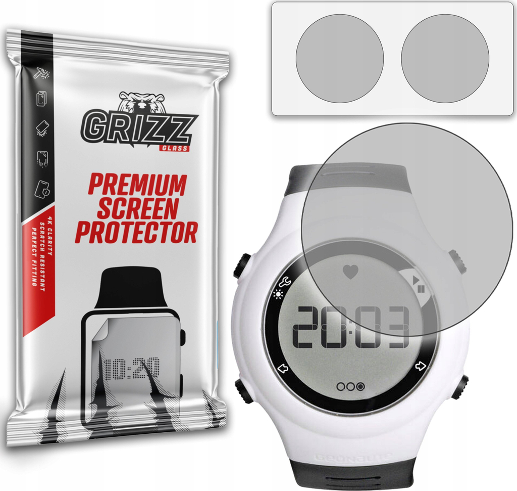 Folie mbrojtëse matte GrizzGlass PaperScreen për Kalenji Onrhyt, 2 copë, transparente