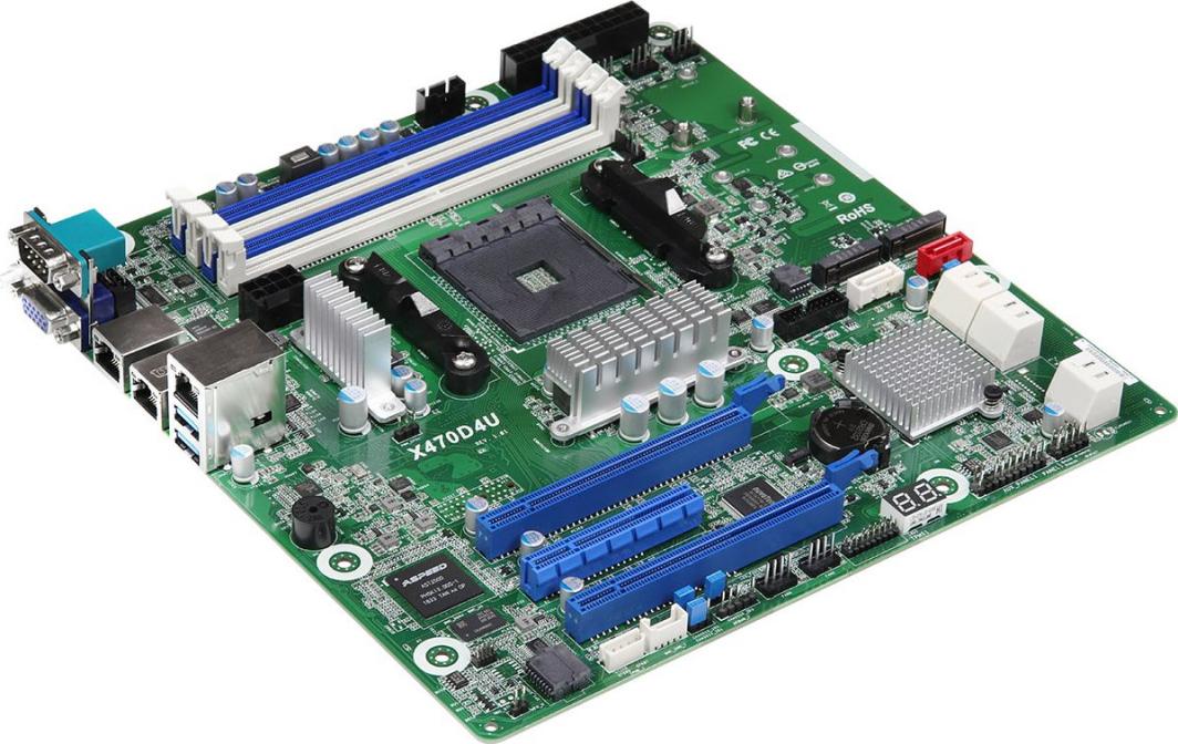 Pllakë amë ASRock Rack X470D4U