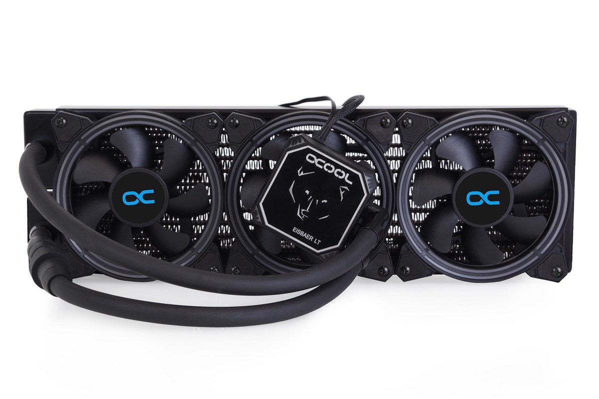 Ftohës me ujë Alphacool Eisbaer Aurora LT360, 360mm, ARGB, i zi