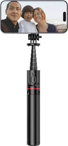 Selfie стап со статив Tech-Protect L06S, Bluetooth, MagSafe, црн