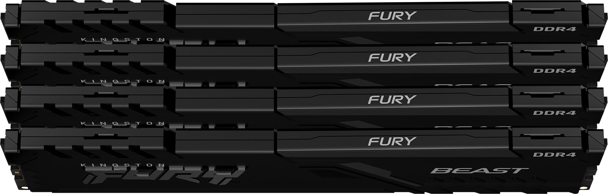 Memorie RAM Kingston FURY Beast 64GB, DDR4 3200MT/s, CL16, kit 4x DIMM