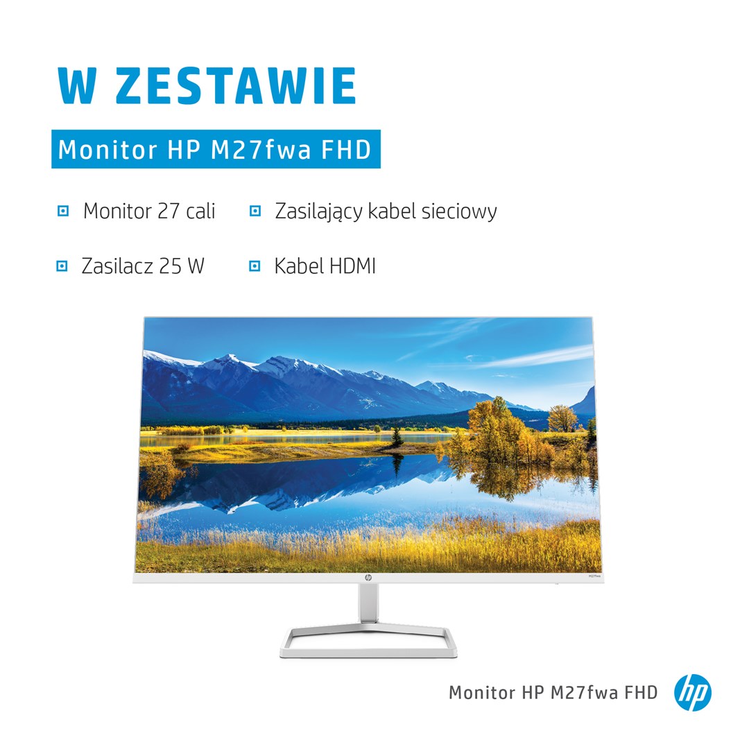 Monitor HP M27fwa 68.6, 27", 1920 x 1080, Full HD, 75 Hz, i hirtë