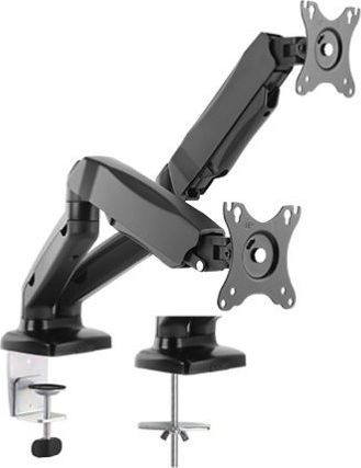 Mbajtëse tavoline për monitorë Icy Box IB-MS304-T, për 2 monitorë deri 27", e zezë