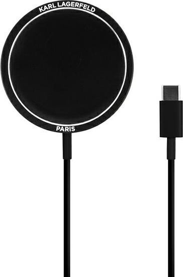 Индуктивен полнач Karl Lagerfeld KLCBMSIKBK KLD511, 15W, USB C, црн