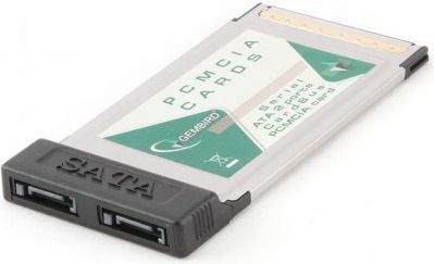 Kontrollues Gembird PCMCIA, 2x SATA