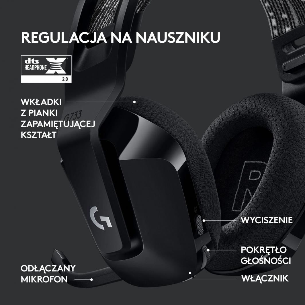 Kufje GLogitech G733 Lightspeed (981-000864), të zeza
