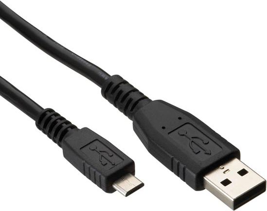 Kabllo Logo USB-A - microUSB, 1.8 m, e zezë
