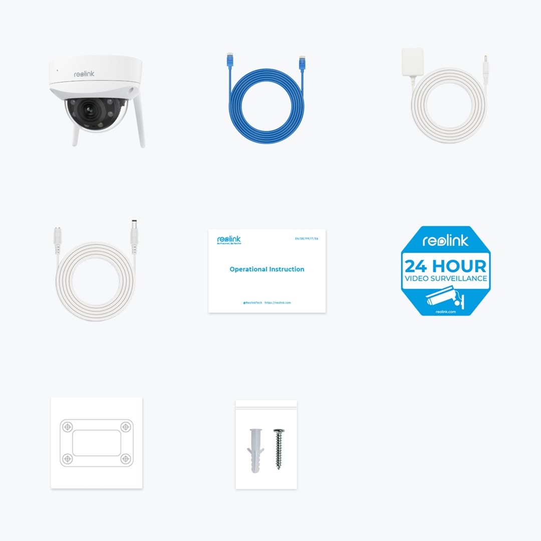 Kamerë Reolink W437, 8MP, 4K, e bardhë