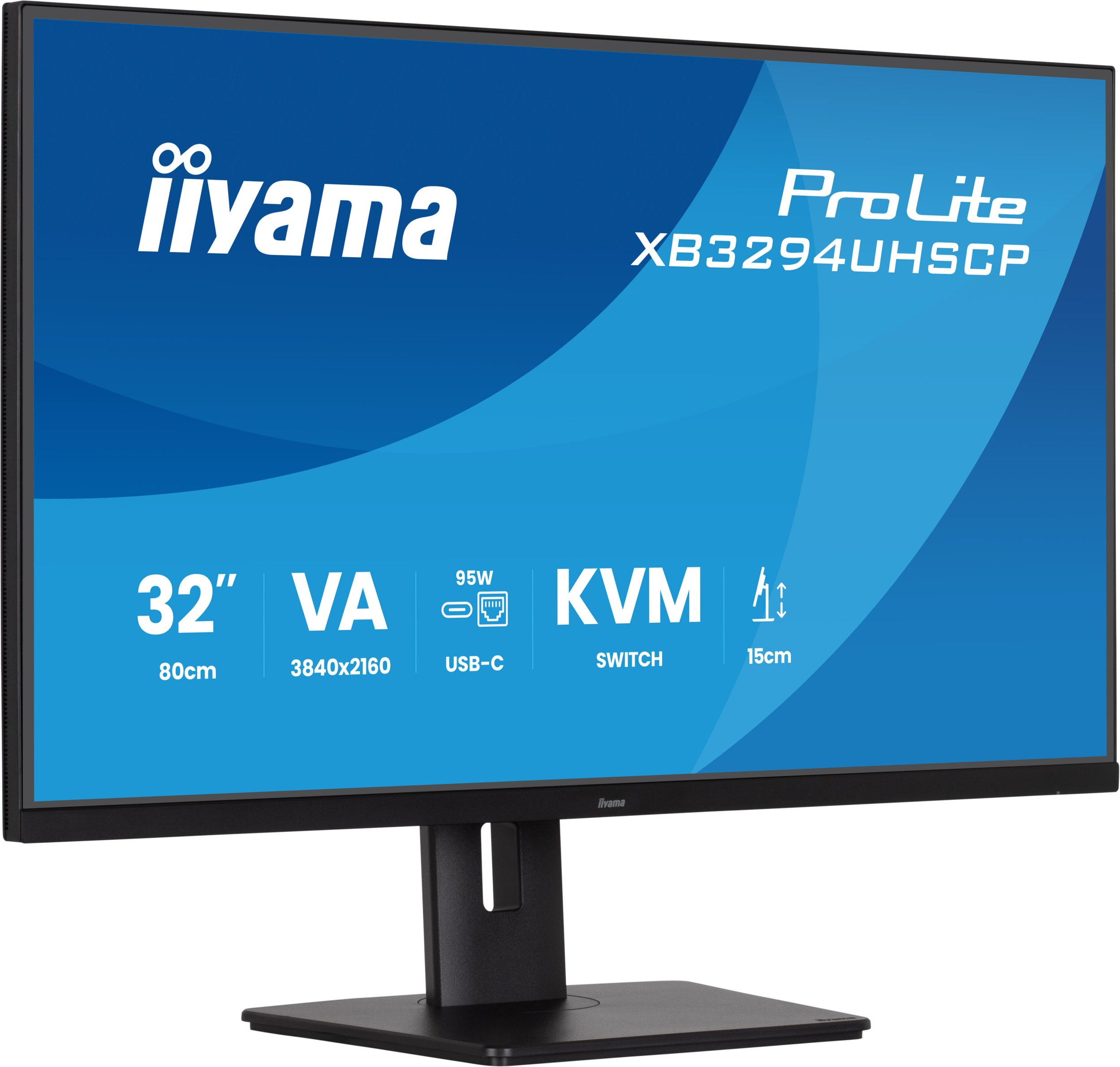 Monitor Iiyama ProLite XB3294UHSCP B1, 31.5", 4K UHD, i zi