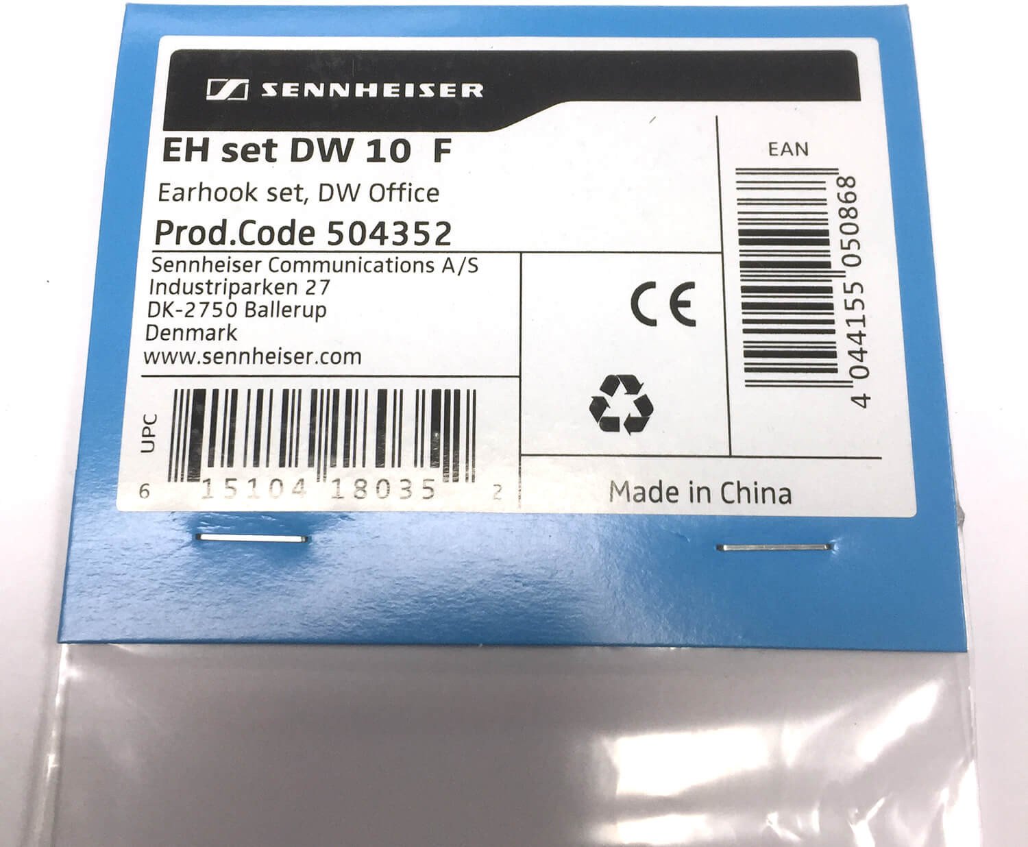 Set aksesorësh Sennheiser EH Set DW 10 504352, për kufje dhe mikrofon