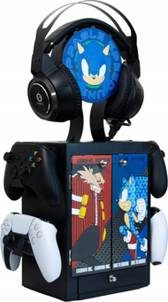 Organizues gaming Numskull Sonic the Hedgehog, 10 disqe, me mbajtëse kufjesh, shumëngjyrësh