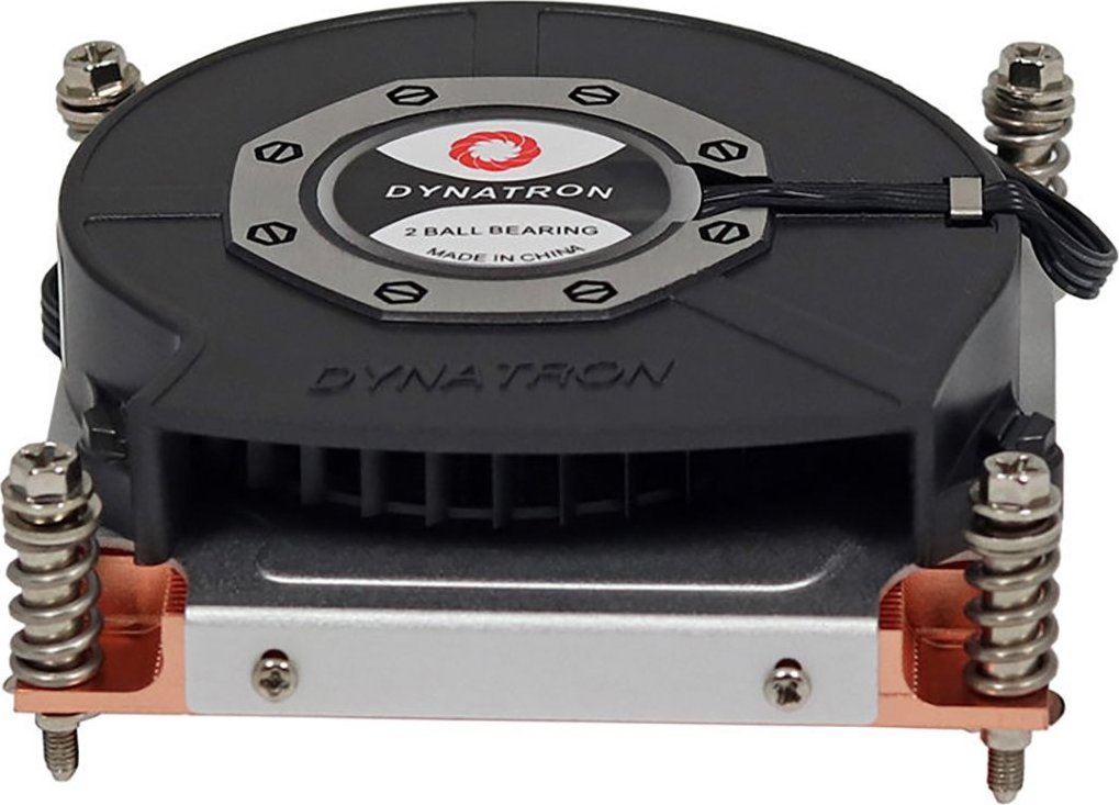 Ftohës CPU Dynatron Q3, 1U, me ventilator 80mm, i zi dhe argjendtë