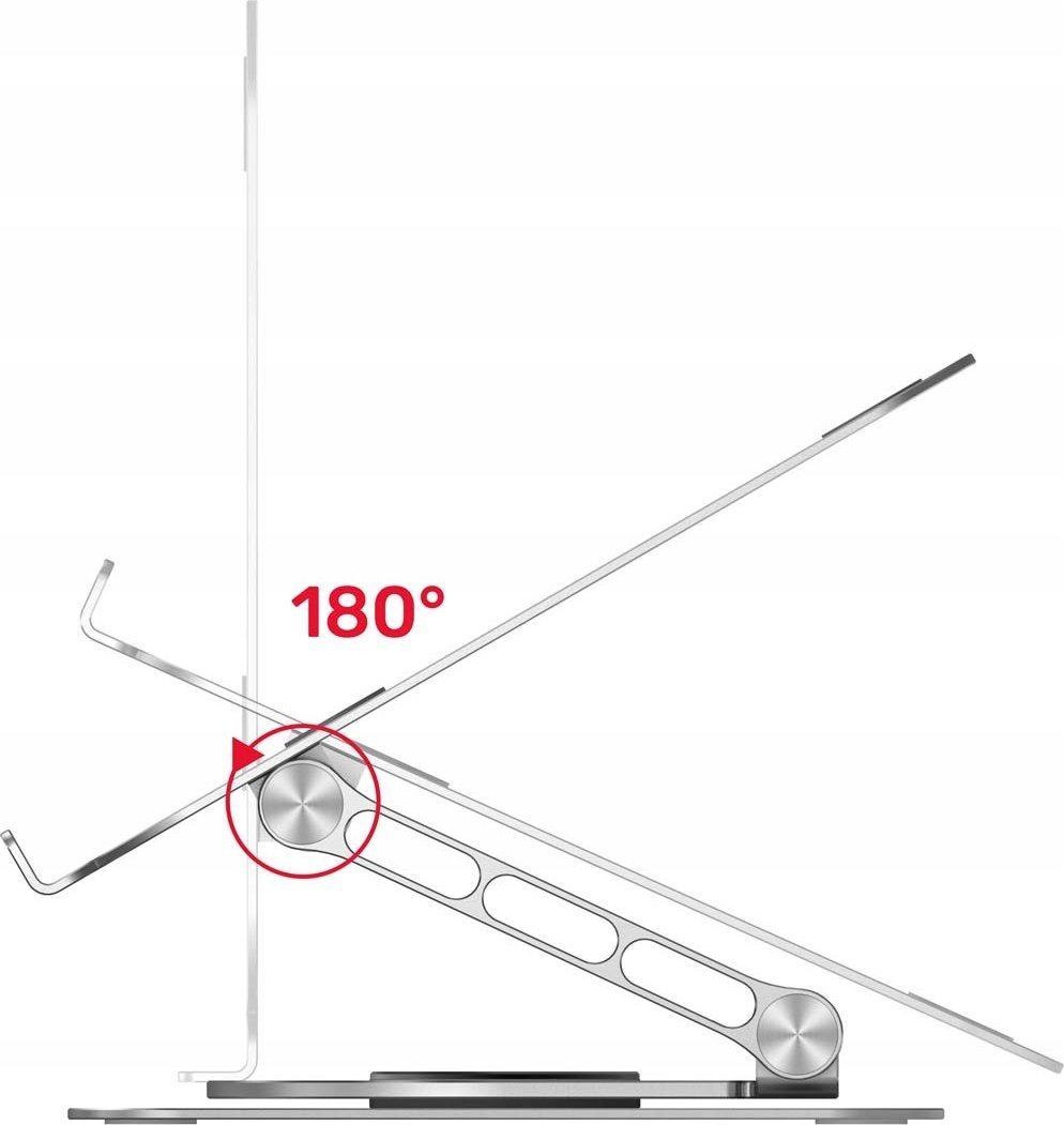 Mbajtëse për laptop Unitek OT180SL, 360°,10"-16", e argjend