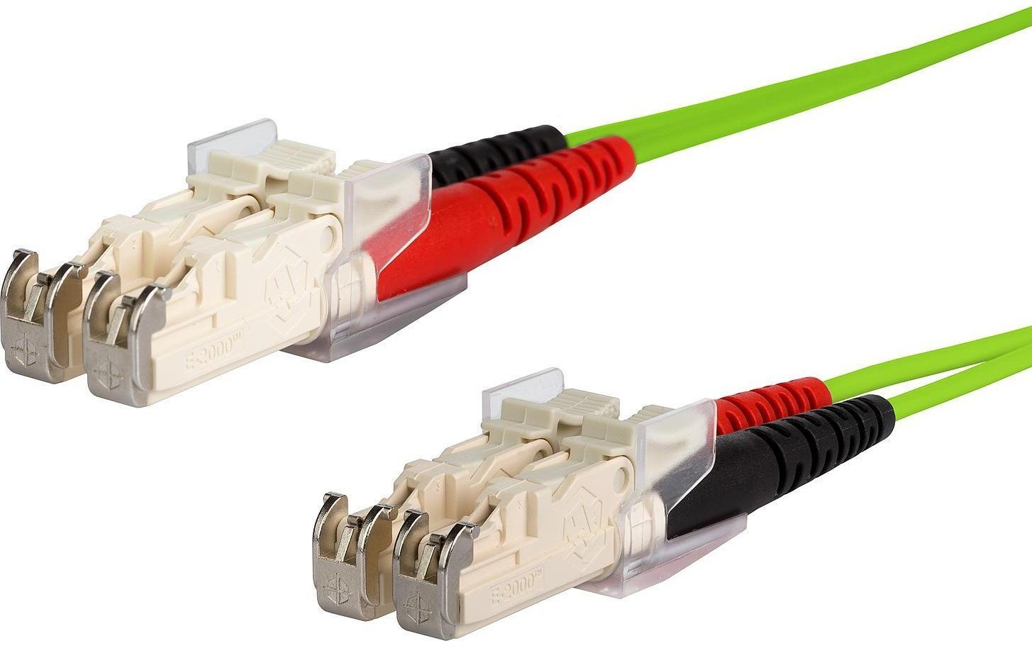 Kabllo patch fibër optike METZ CONNECT OpDAT, SC duplex SC duplex, OM5, 1 m, jeshile