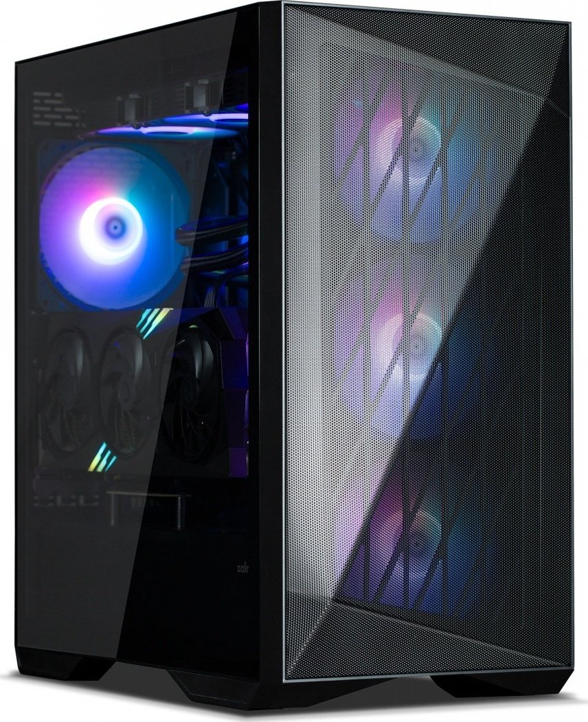 Kasë Zalman Z9 Iceberg ARGB, e zezë, Midi Tower