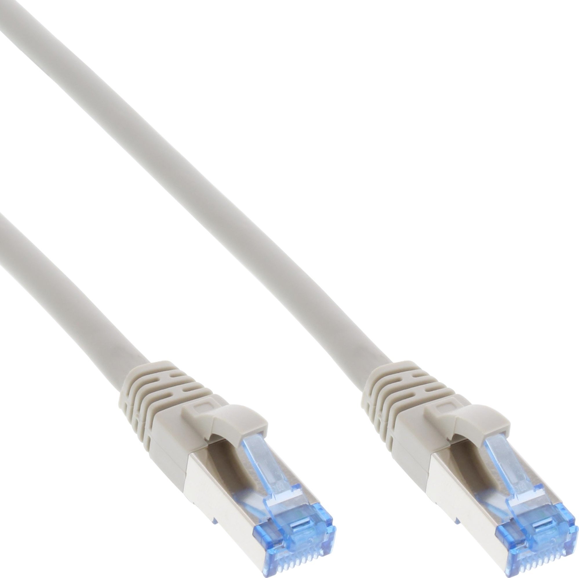 Kabllo rrjeti InLine Patch Cable Cat.6A, S/FTP, 0.5m, paketim 100 copë, gri