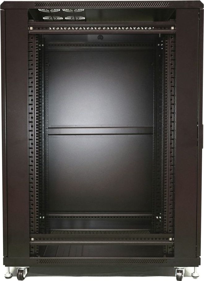 Kabinet rack qëndrimor ExtraLink 19" 27U EX.11366, metalik, me derë xhami