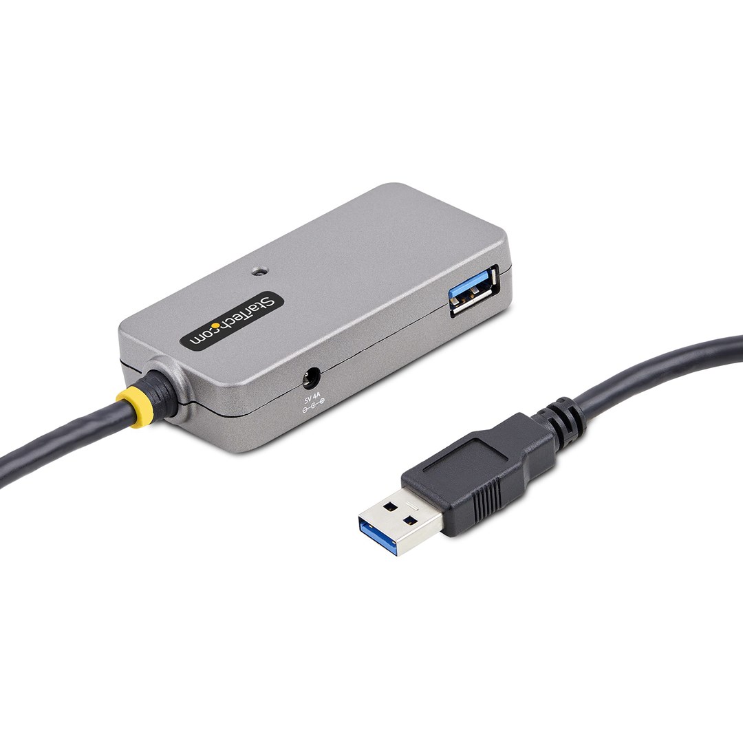 Qendër USB Startech, 10m, 4 porte USB 3.0, i hirtë