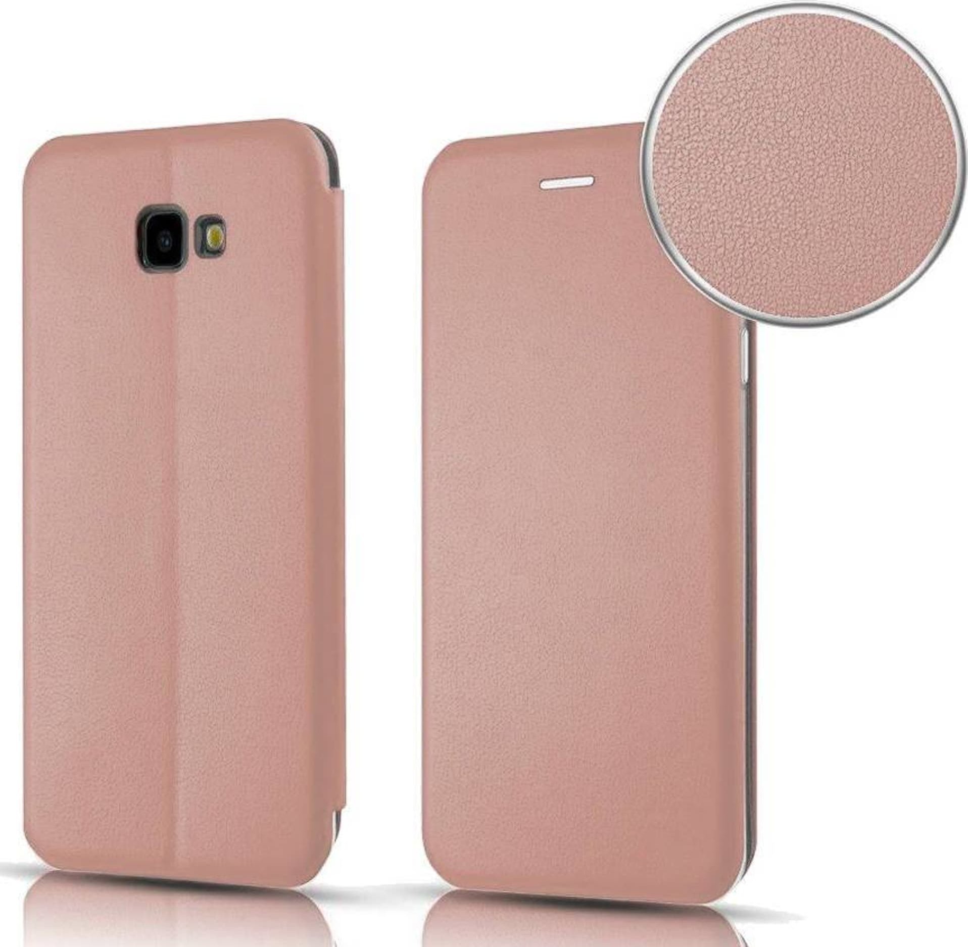 Këllëf me kapak për telefon Samsung A54 5G, portofol, rozë ari