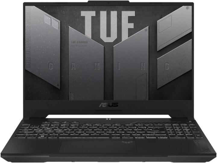 Лаптоп ASUS TUF Gaming F15, Intel Core i7-12700H, 16GB RAM, 512GB SSD, NVIDIA GeForce RTX 4060 8GB GDDR6, сива