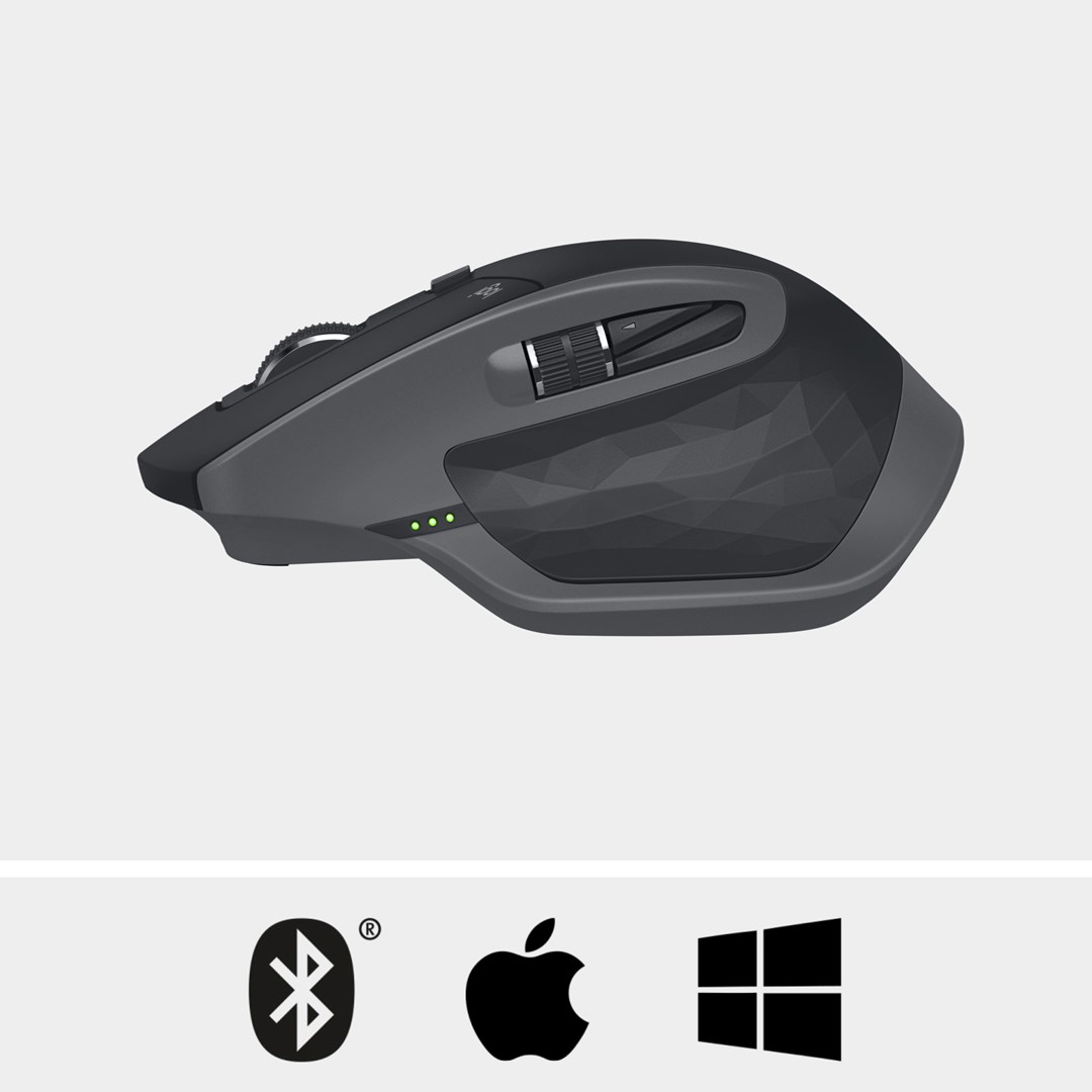 Maus Logitech MX Master 2S, RF Wireless + Bluetooth, i hirtë