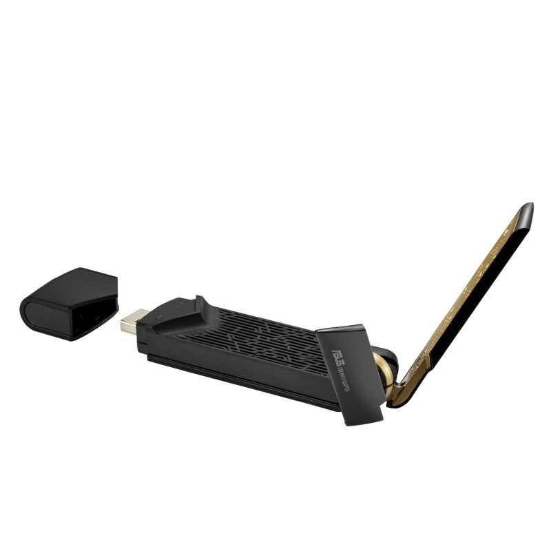 Përshtatës WiFi ASUS USB-AX56, 1800 Mbps, i zi