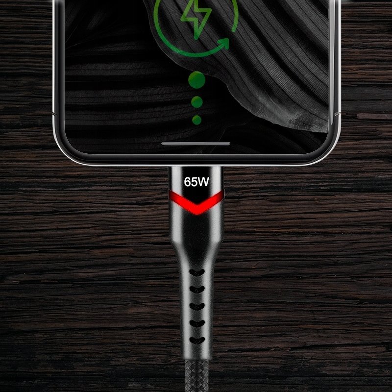 Kabllo USB Everactive CBB-3PDR, USB C PD, 3m, RGB LED