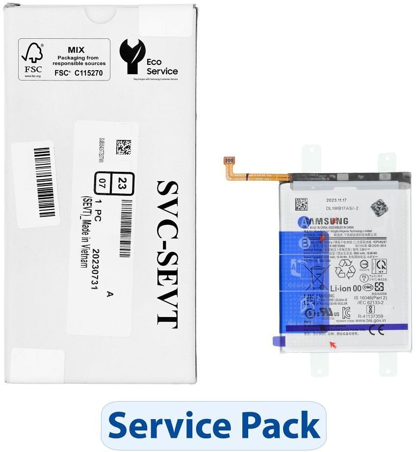 Bateri telefoni Samsung Service Pack EB-BM135ABS, për Galaxy M13 M135F, litium jon