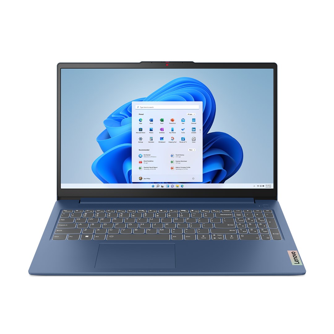 Лаптоп Lenovo IdeaPad Slim 3, 15.6", Intel Core i3 N305, 8 GB RAM, 512 GB SSD