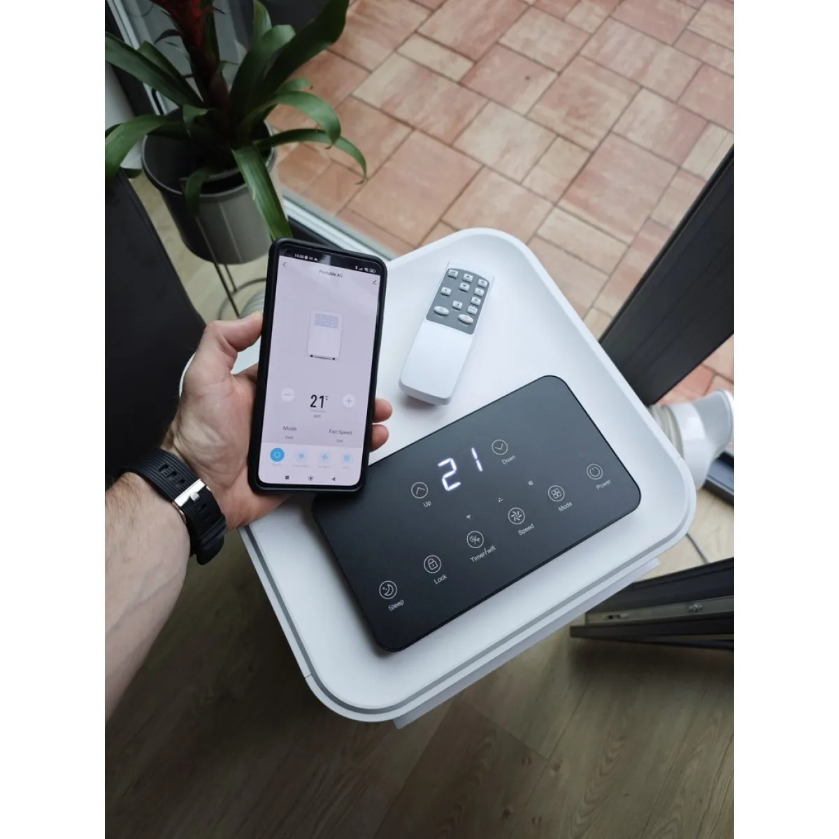 Kondicioner mobil AERIUM P9000 Silent, 2.6 kW, Wi-Fi, i bardhë