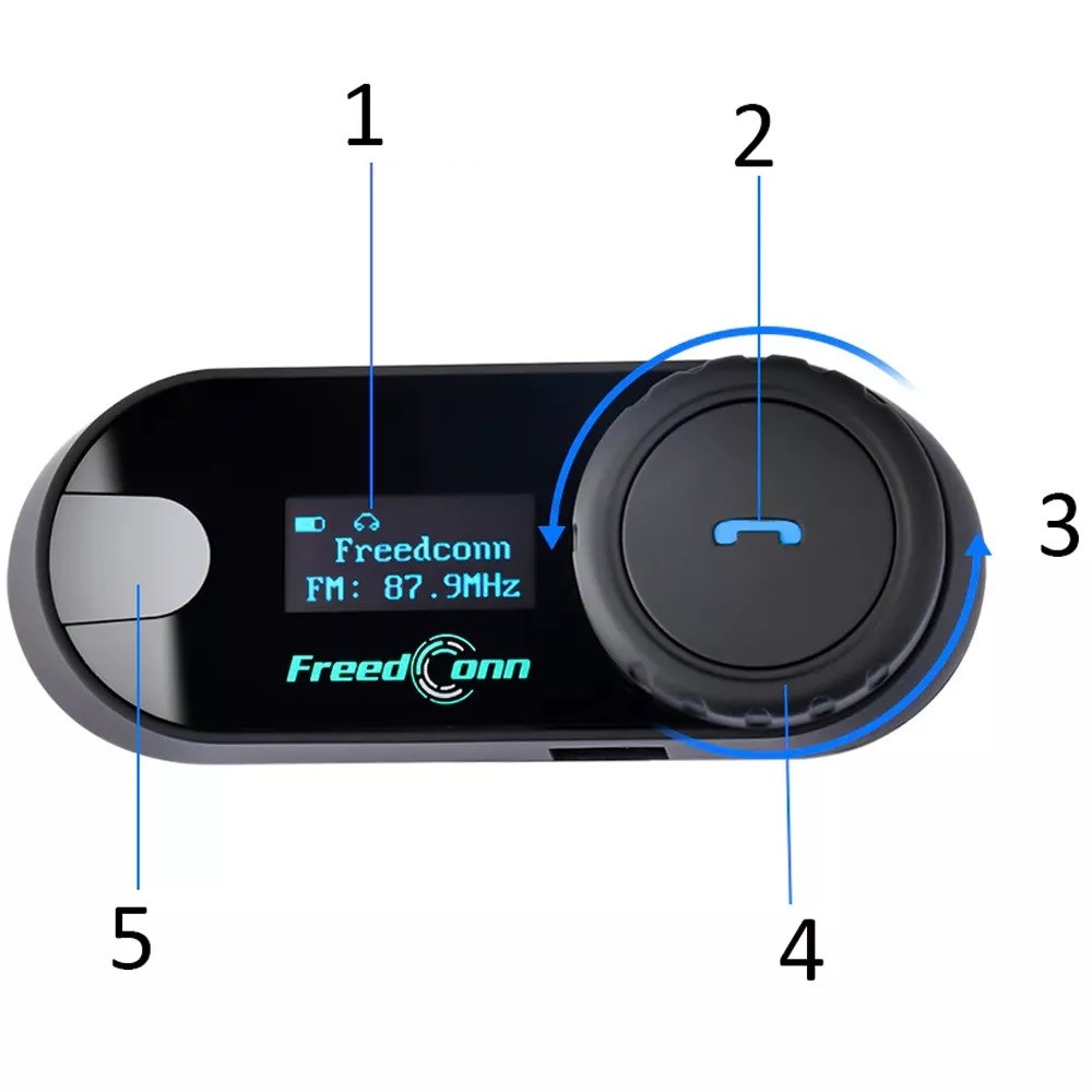 Interkom FREEDCONN T-COM SC V3 PRO, Bluetooth 5.0, e zezë