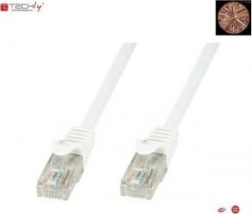 Кабел Techly Patchcord Techlypro, Cat.6, U/utp, 2м, бел