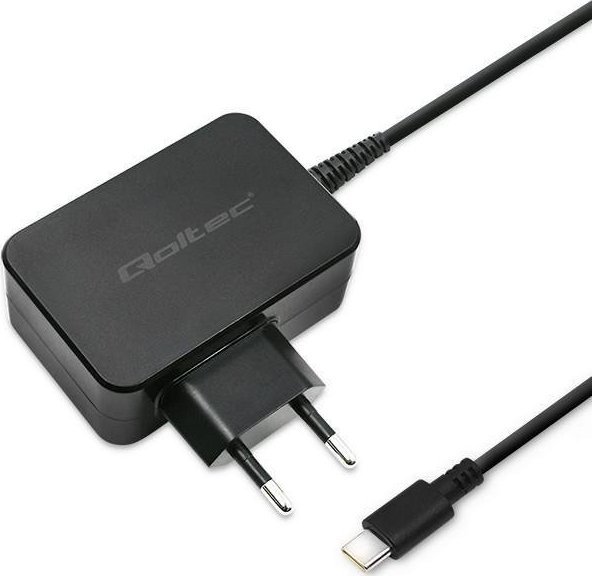 Karikues universal Qoltec 51024, 20V 3.25A, karikim i shpejtë, i zi