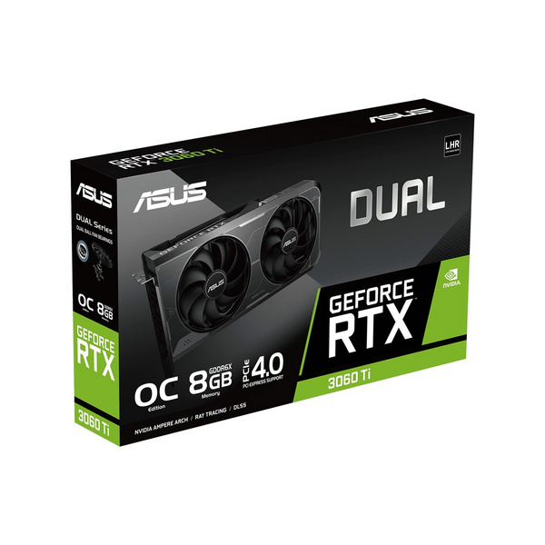 Kartelë Grafike Asus GeForce RTX 3060 Ti Dual OC, 8GB, e zezë