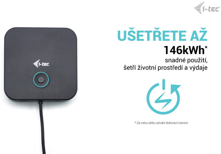 Stacion docking i-tec USB-C, 3x Display, LAN, PD 100W + karikues universal i-tec 12 W