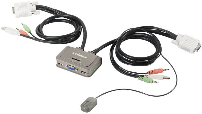 Kabllo Edimax USB Audio KVM Switch