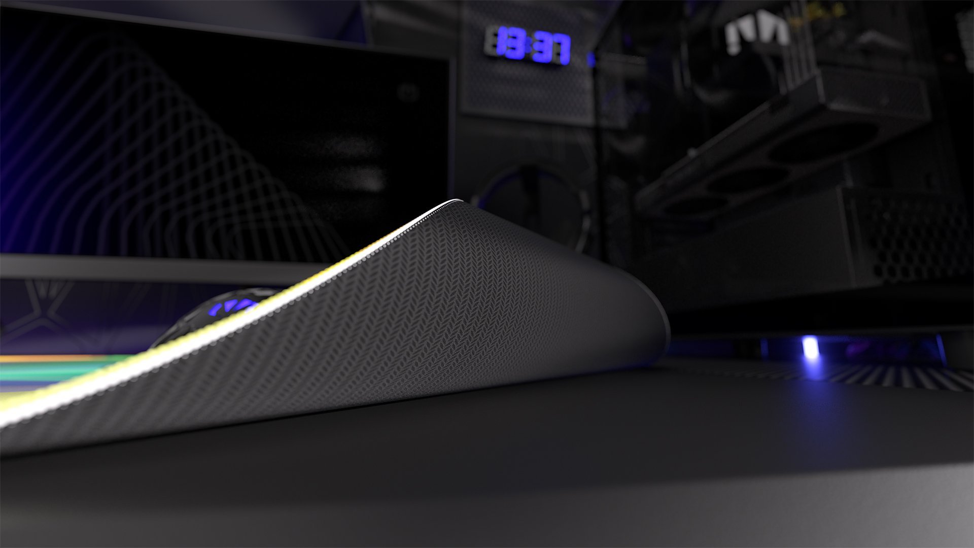 Mouse pad gaming ENDORFY Crystal Spectrum XL, 900x400mm, shumëngjyrësh