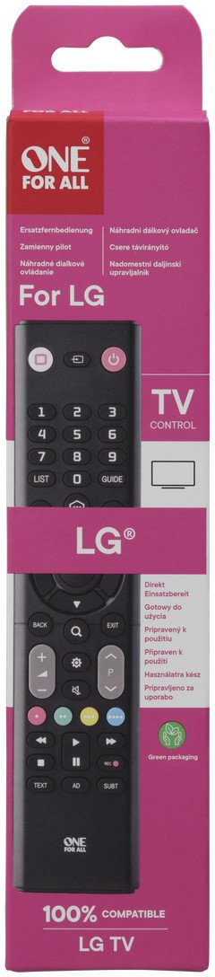 Telekomandë universale One For All URC1311 LG, infra të kuqe, e zezë