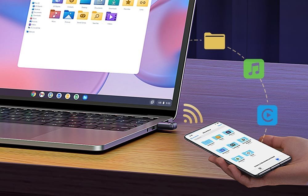 Adapter Bluetooth UGREEN USB, version 5.3 5.4, për PC