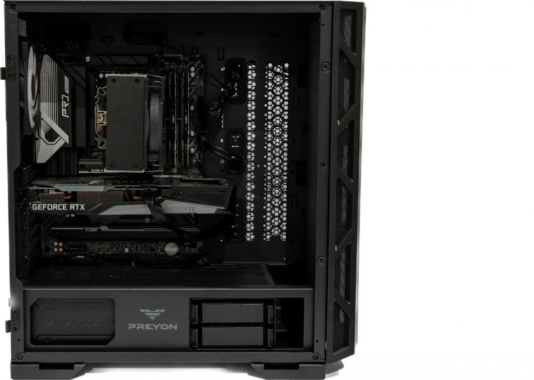 Kompjuter PREYON Nest PRO 800, Intel Core i5-13400F, 32GB RAM, 512GB M.2 PCIe, RTX 4070, Windows 11 Pro, i zi