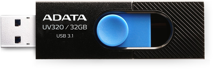 USB ADATA UV320 32GB, e kaltër / zezë