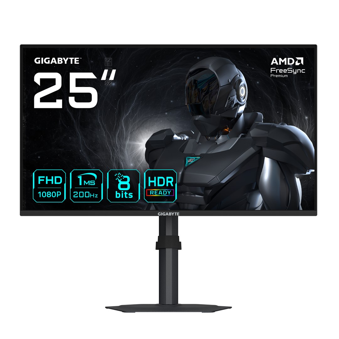 Монитор GIGABYTE G25F2, 24,5", 1920 × 1080 (Full HD), 200 Hz, црн