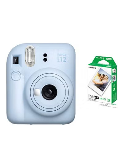 Set Fujifilm, fotoaparat Instax Mini 12 + 10 copë filma fotografik, e kaltër