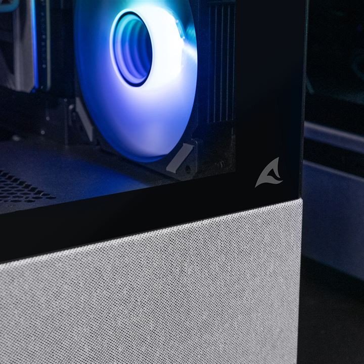 Kuti PC Sharkoon AK7 ARGB, mid tower, xham i temperuar, e zezë