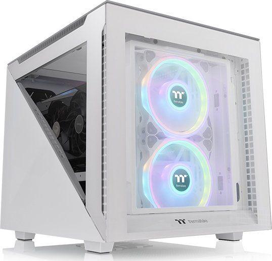 Kasë Thermaltake Divider 200 TG Micro Snow, Cube Tower