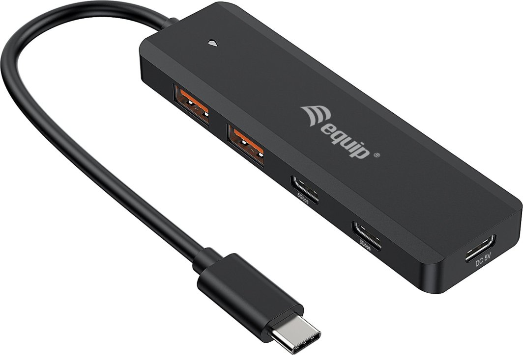 Hub USB Equip USB C 4 Porta, USB 3.2 Gen 2 10Gbps, 2x USB C 2x USB A