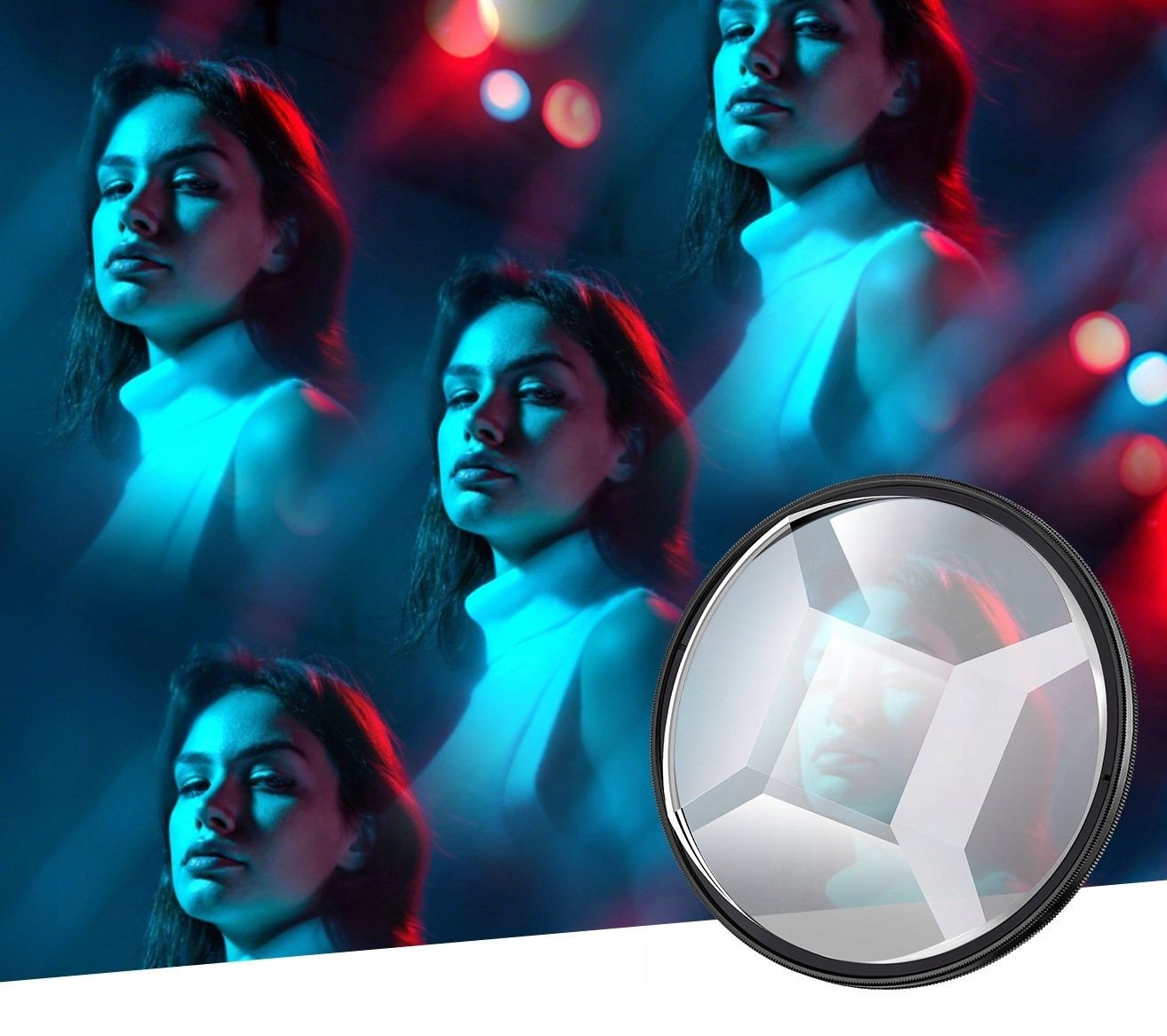 Фотографски филтер K&amp;F Concept Kaleidoscope 5x, 82mm, пентагон пентапризма