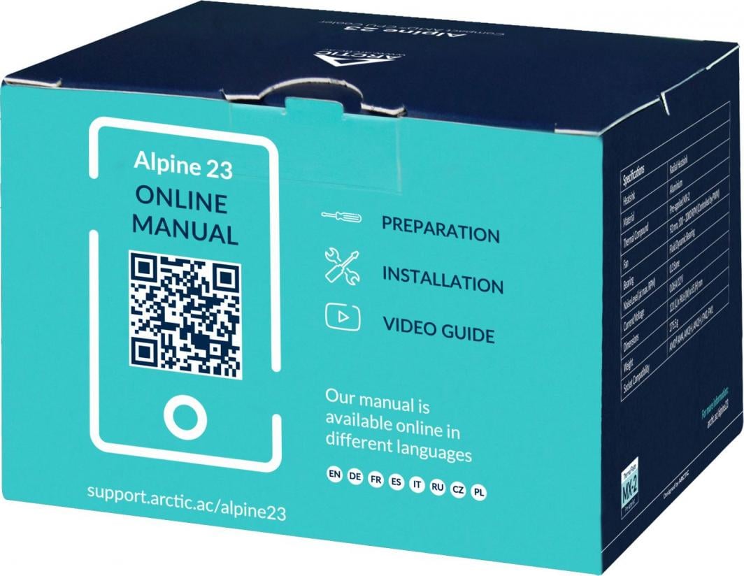 Ftohës CPU Arctic Alpine 23 (ACALP00035A)