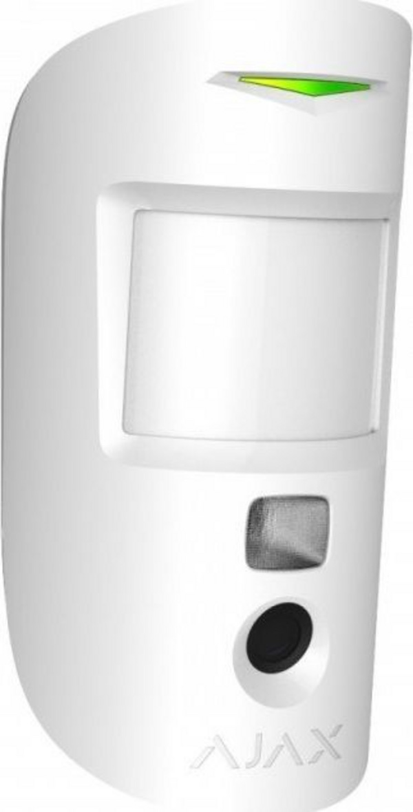 Sensor lëvizjeje Ajax MotionCam, me kamerë, pa tela, i bardhë