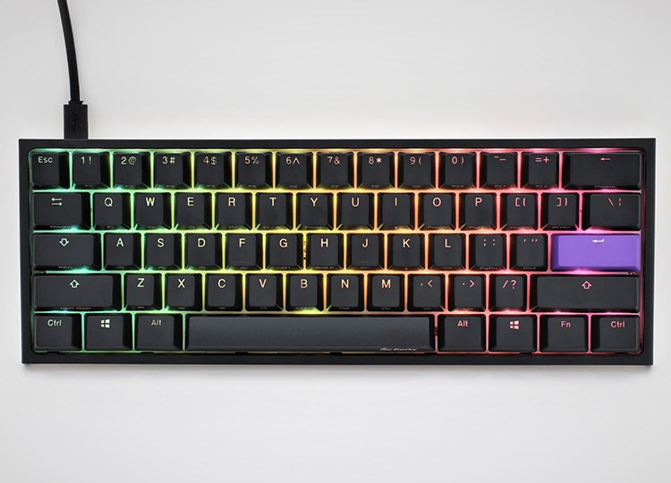 Tastierë Ducky One 2 Mini, 60%, Cherry MX Brown, RGB, e zezë